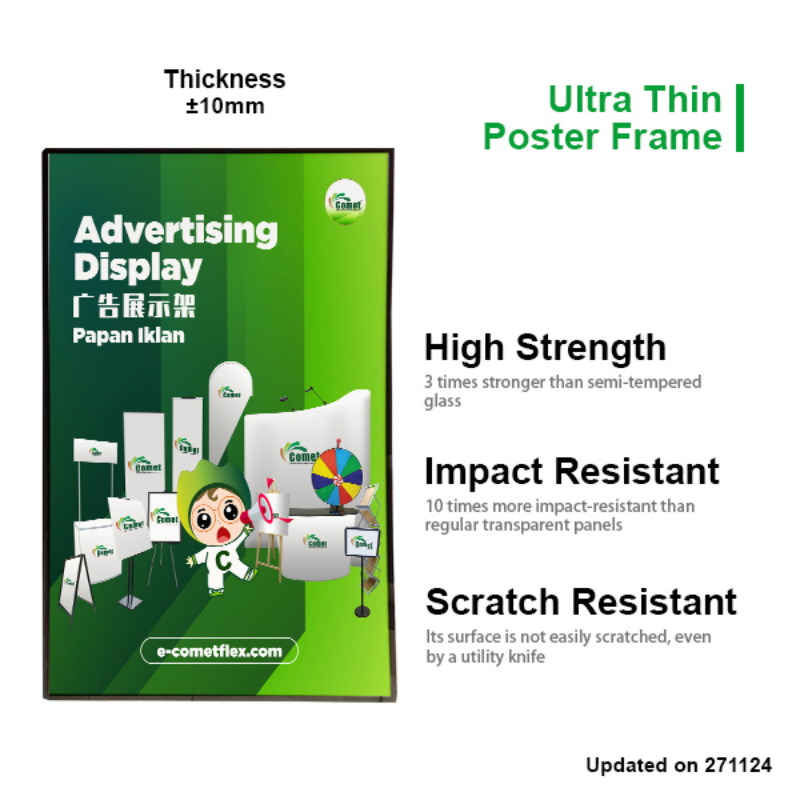 Ultra Thin Indoor Poster Frame Black [a0 A1 A2] Selangor Malaysia